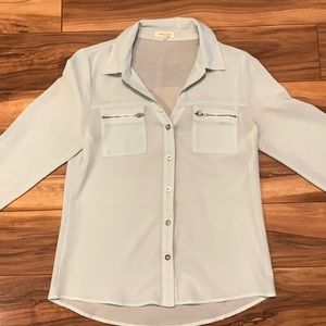 Mint Green Sheer Blouse